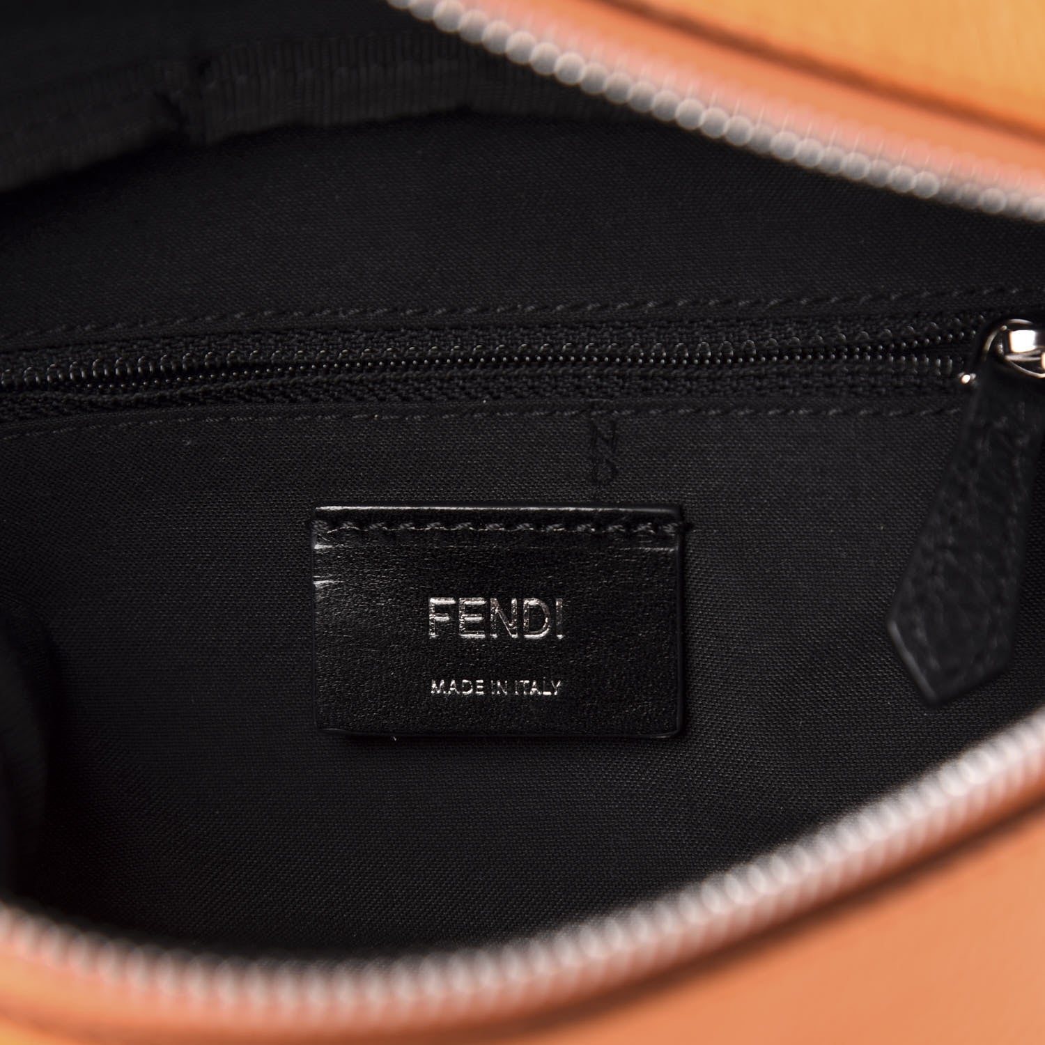 Fendi Cuoio Romano Metal Bug Eyes Kids Belt Bag Orange 8 of 10