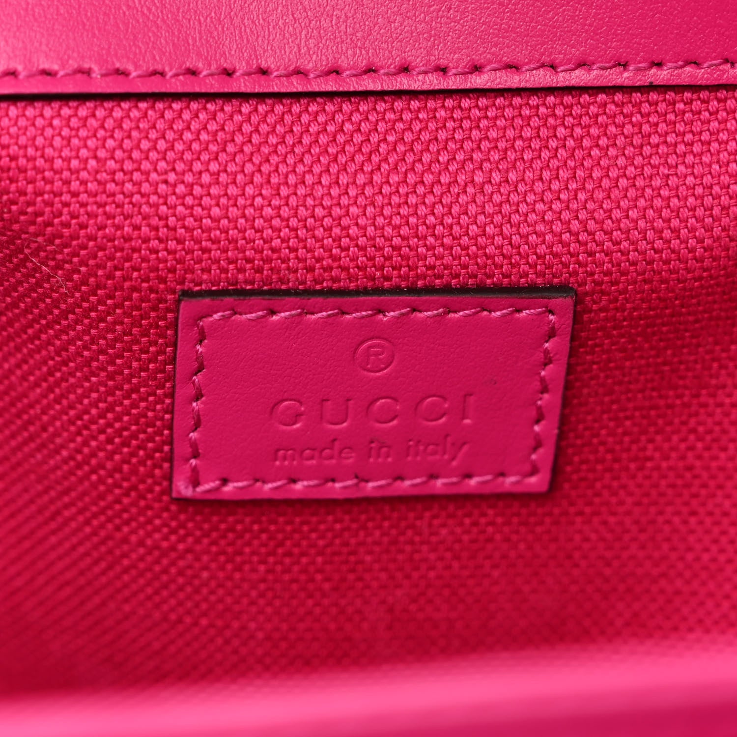 Gucci Calfskin Matelasse Monochrome GG Marmont Crossbody Shoulder Bag Classic Fuxia 6 of 12