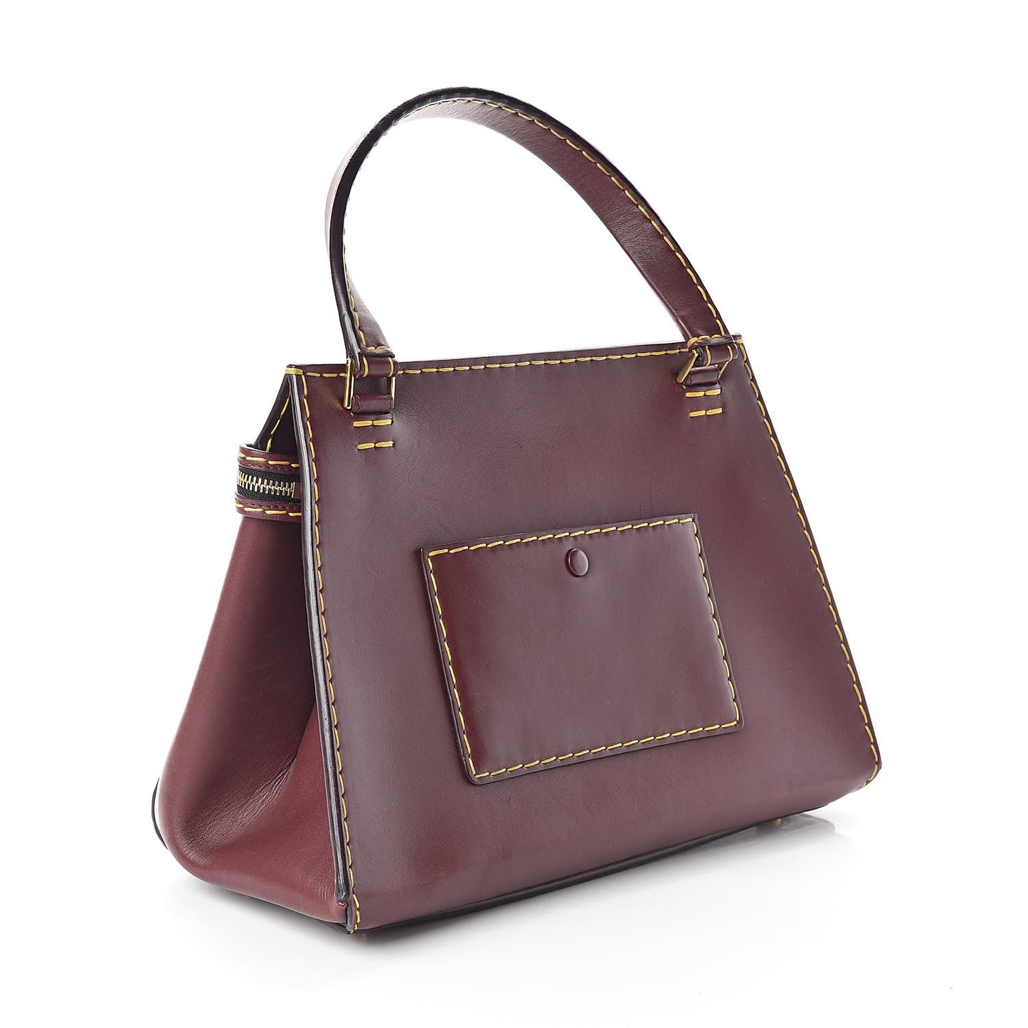 Smooth Calfskin Small Edge Shoulder Bag Burgundy