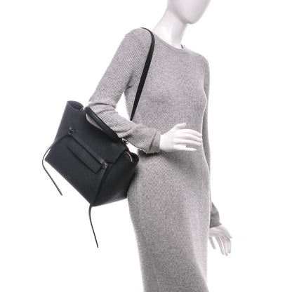 Celine Grained Calfskin Mini Belt Bag Black 2 of 6