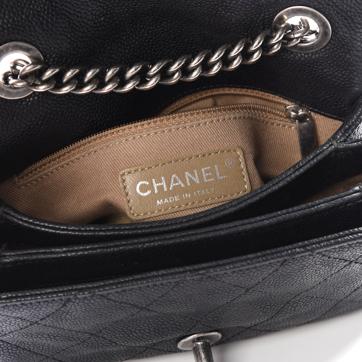Chanel Caviar Quilted Mini Simply CC Flap Black 7 of 10