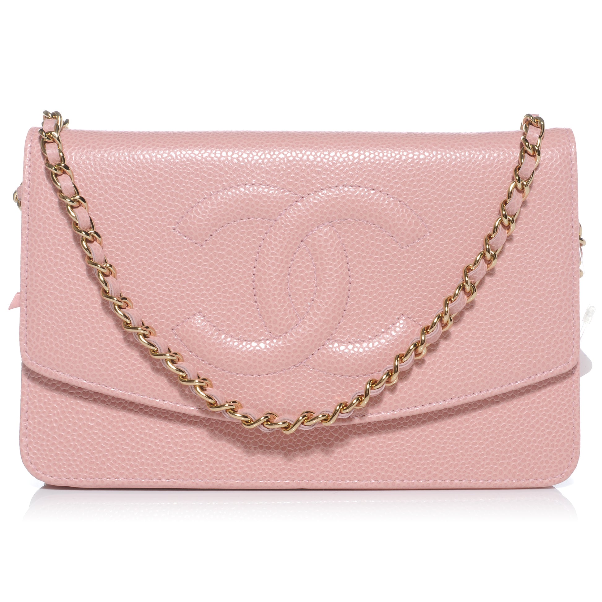 Chanel Caviar Wallet on Chain WOC Pink 1 of 9