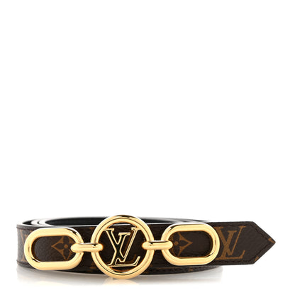 Louis Vuitton Monogram 20MM LV Circle Prime Reversible Belt 75 30 Black 1 of 7