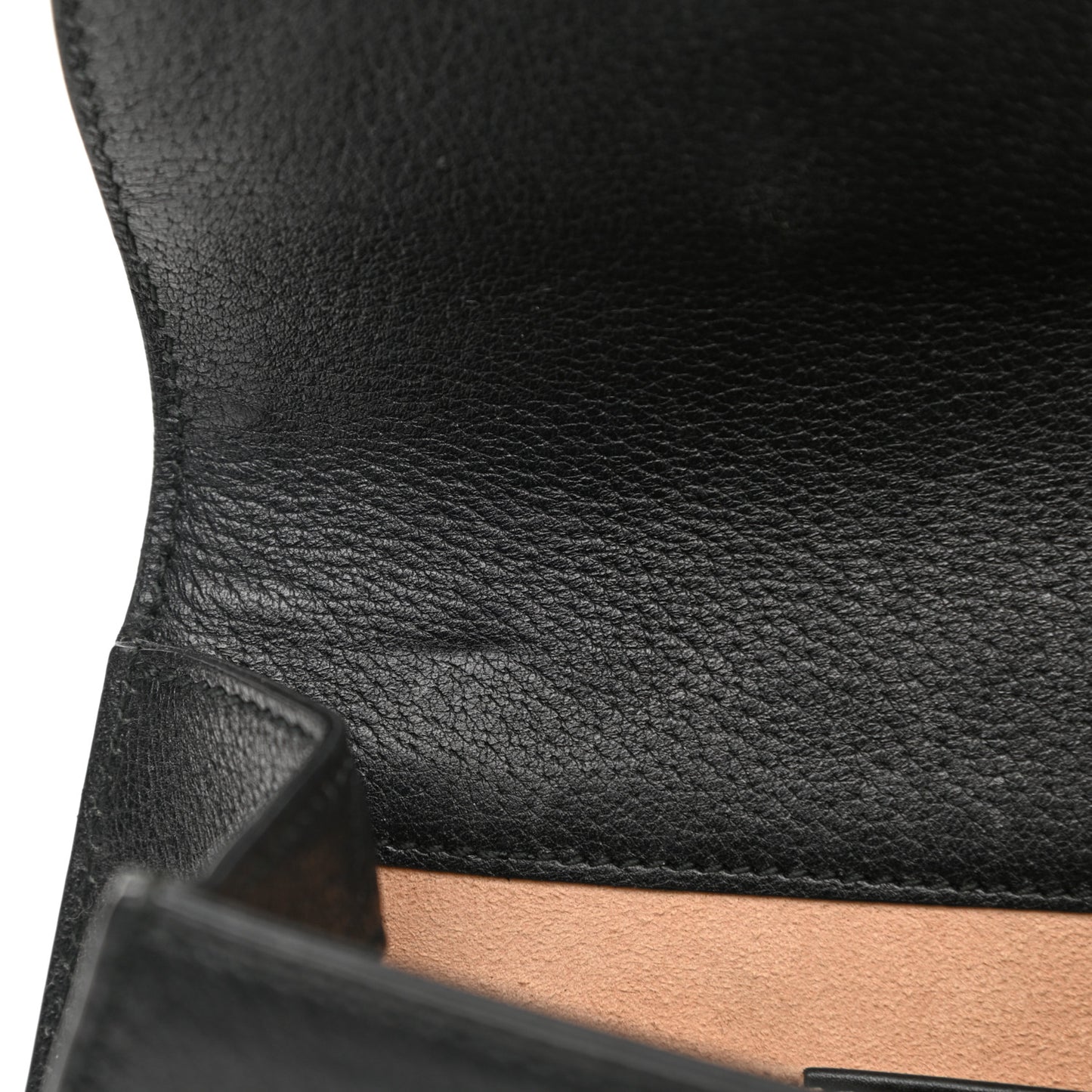 Calfskin Web Crystal Butterfly Stripe Small Totem Shoulder Bag Black