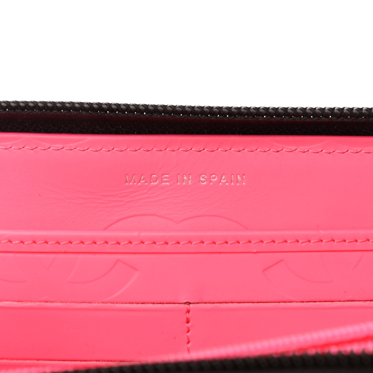 Chanel Calfskin Quilted Cambon Large Gusset Zip Around Wallet Black 7 of 9