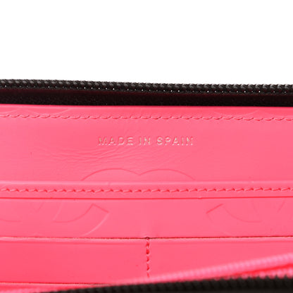 Chanel Calfskin Quilted Cambon Large Gusset Zip Around Wallet Black 7 of 9
