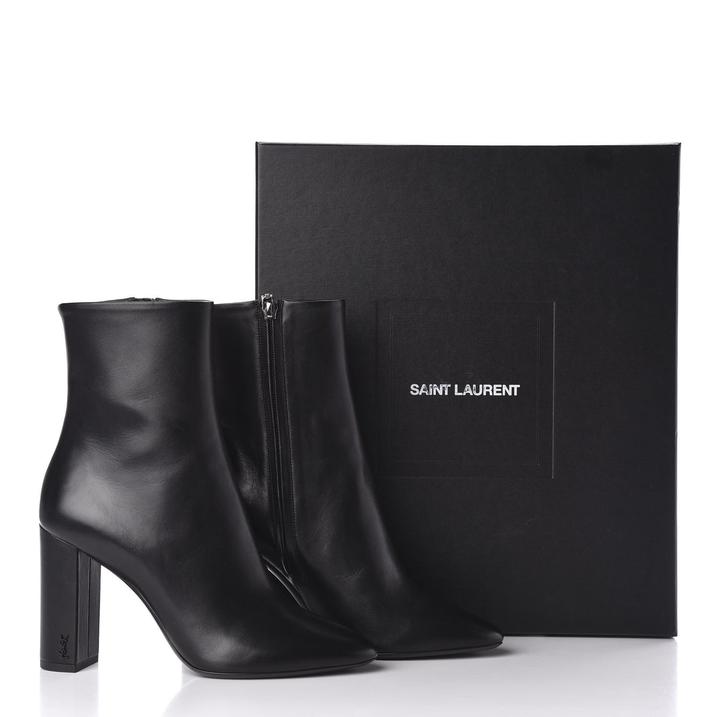 Nappa Vendome Loulou Ankle Zip Boot 38.5 Black