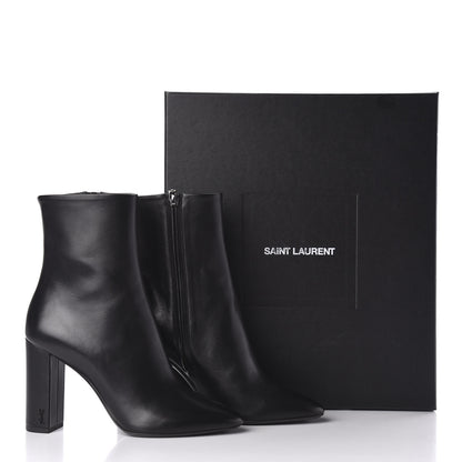 Saint Laurent Nappa Vendome Loulou Ankle Zip Boot 38.5 Black 9 of 9