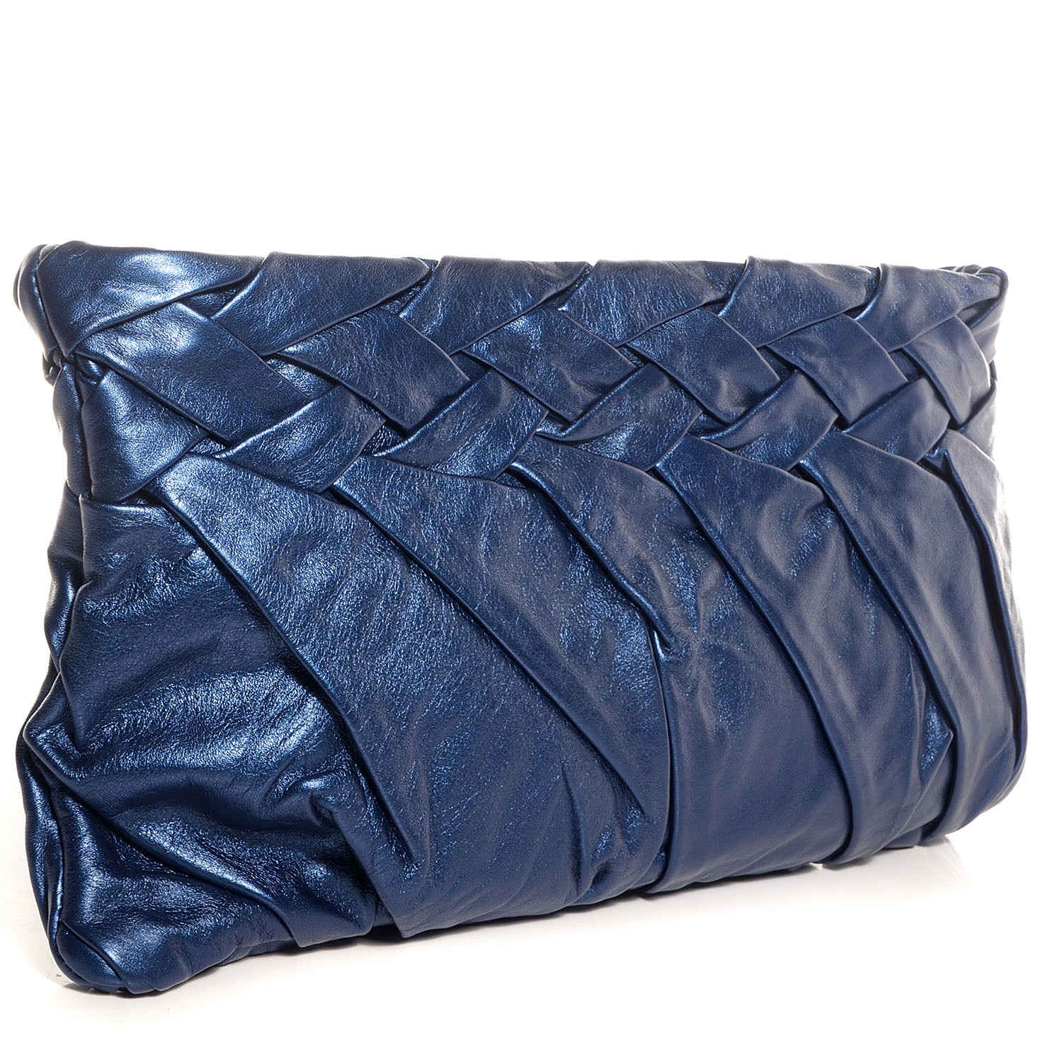 Prada Nappa Mordore Clutch Denim 3 of 9