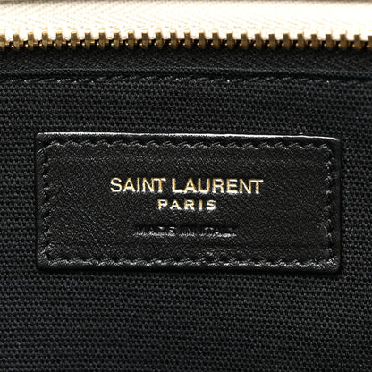 Saint Laurent Calfskin Commuter Duffle White 6 of 16
