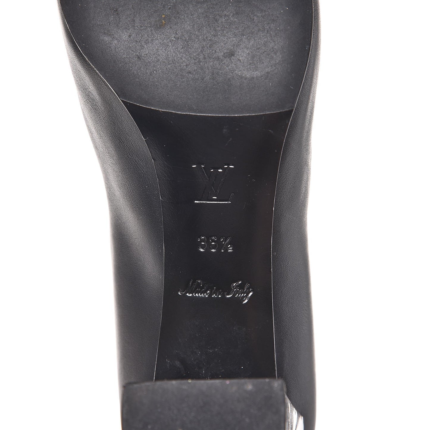 Calfskin Buckle Pumps 36.5 Black