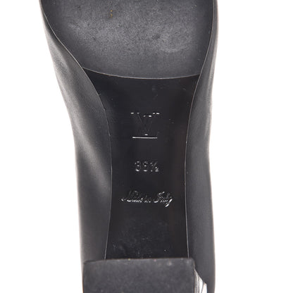 Louis Vuitton Calfskin Buckle Pumps 36.5 Black 8 of 10