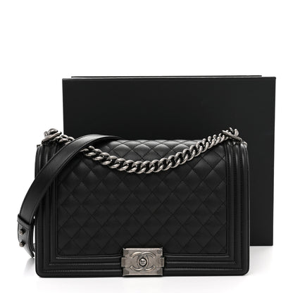 Chanel Caviar Quilted New Medium Boy Flap Black 11 of 11