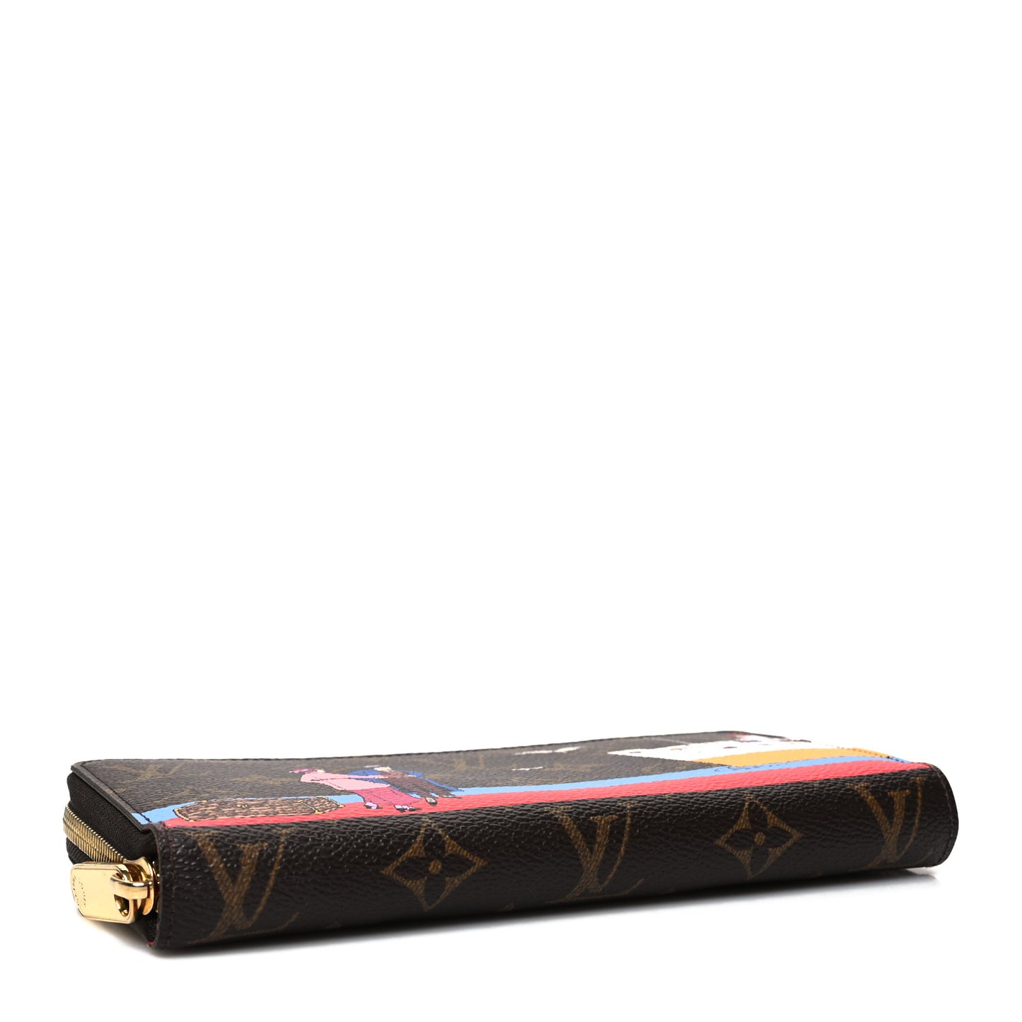 Monogram 2016 Christmas Animation Zippy Wallet Rouge