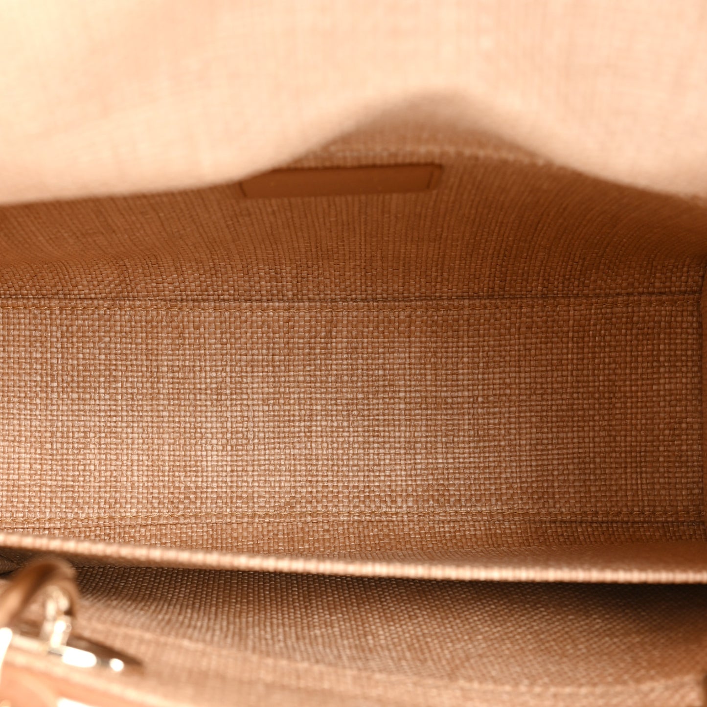 Raffia Medium Lady Dior Bag Beige