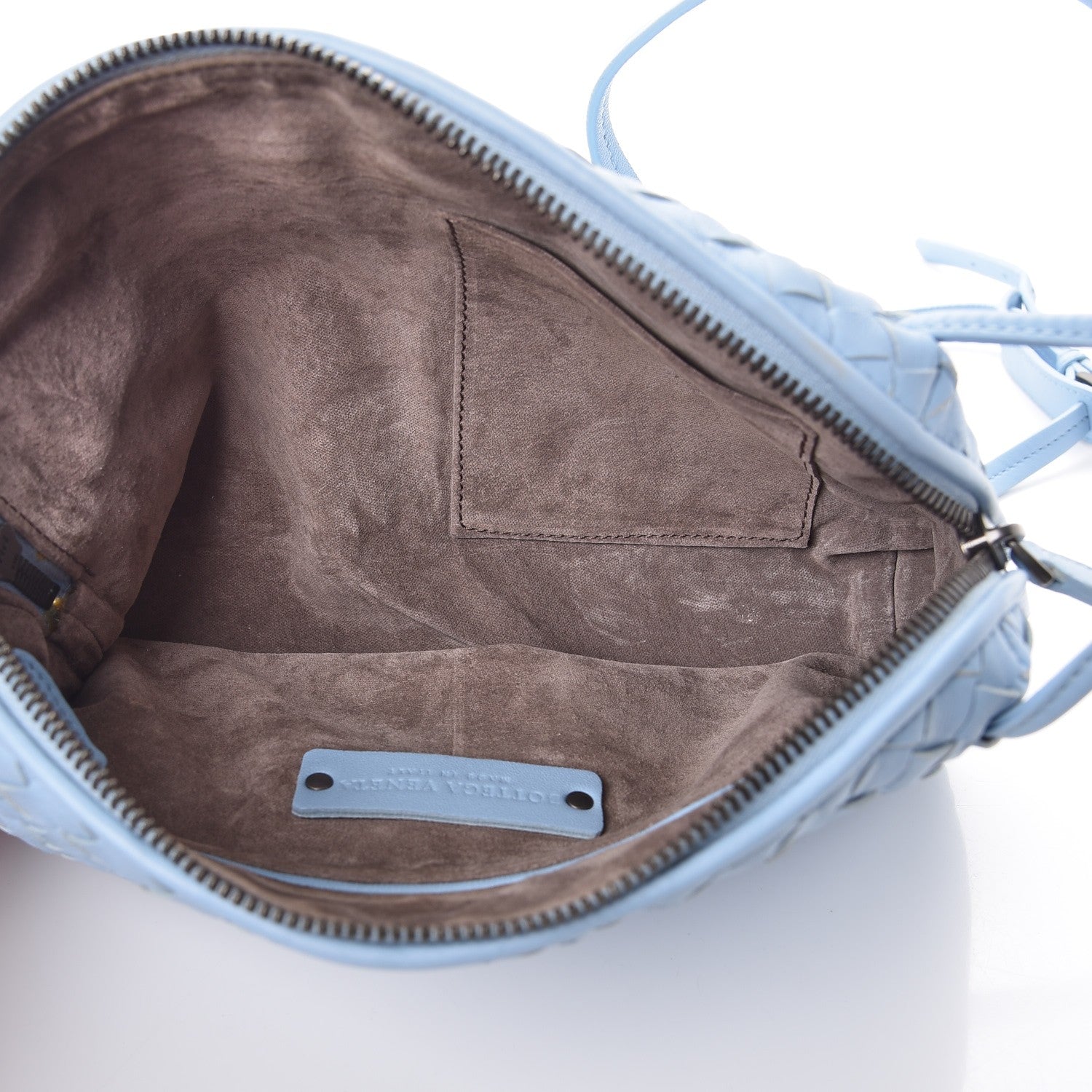 Bottega Veneta Nappa Intrecciato Crossbody Pillow Light Blue 5 of 8