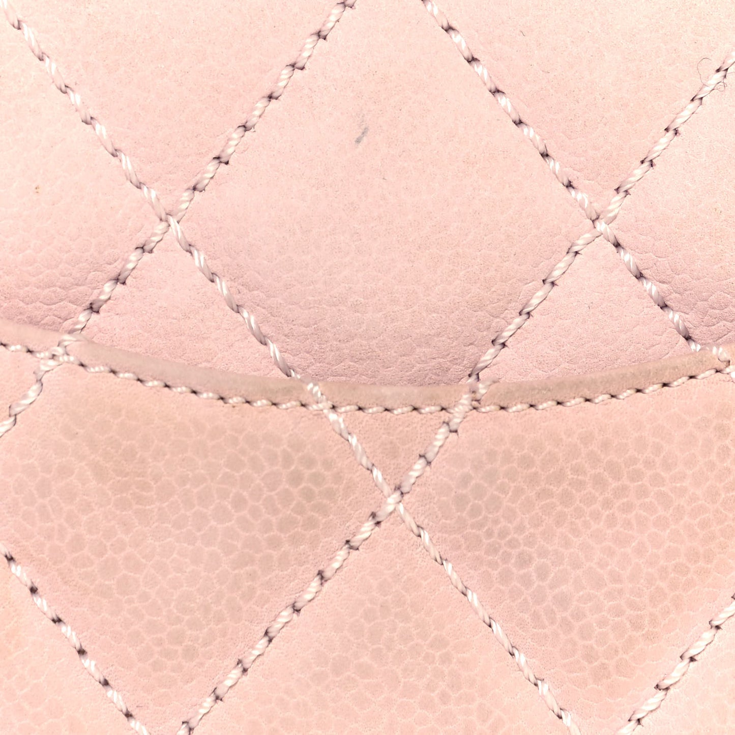 Caviar Quilted Small Bowler Tassel Pink
