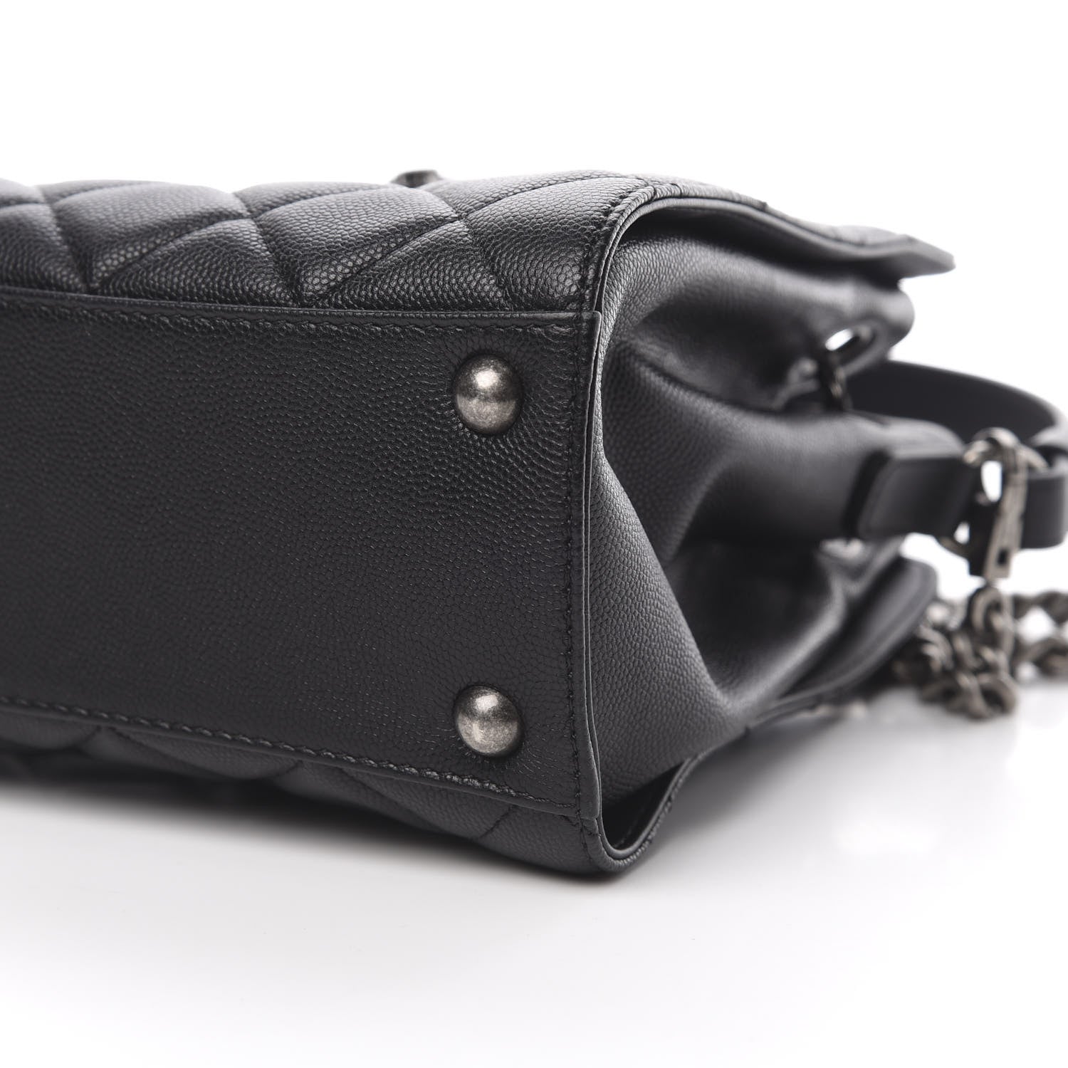 Chanel Caviar Quilted Small CC Bucket Bag Black 10 of 11