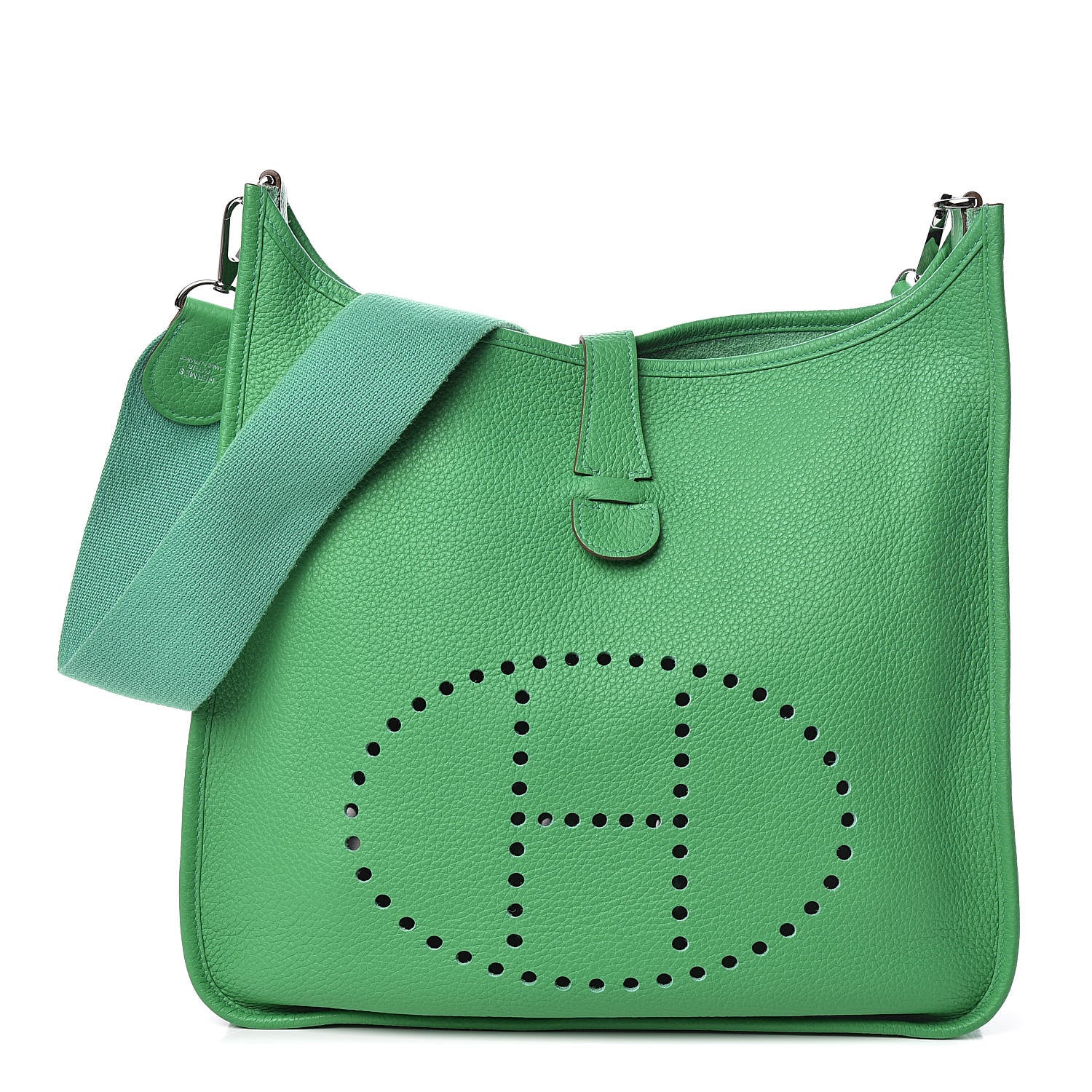 Hermes Taurillon Clemence Evelyne GM Vert Menthe 1 of 10