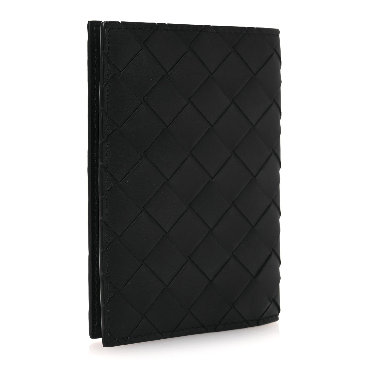 Bottega Veneta Nappa Intrecciato Passport Case Black 3 of 7