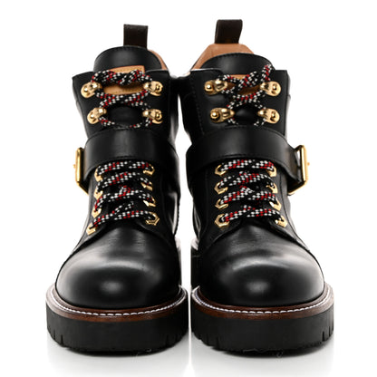 Louis Vuitton Calfskin Territory Ranger Combat Boots 36.5 Black 2 of 8