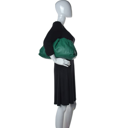 Bottega Veneta Smooth Butter Calf The Pouch Oversized Clutch Racing Green 2 of 11