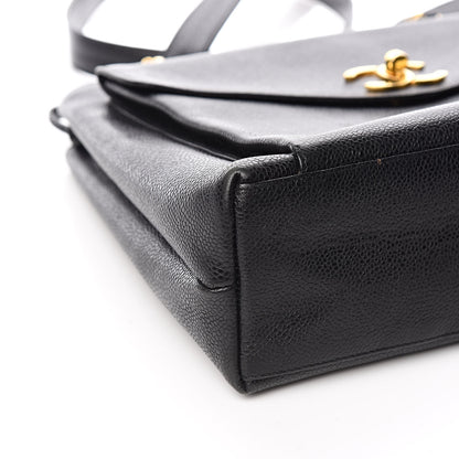 Chanel Caviar Flap Shoulder Bag Black 11 of 13