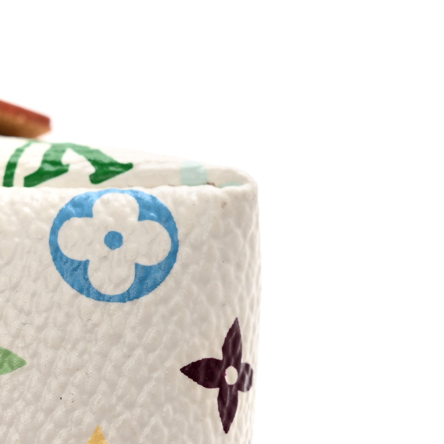 Louis Vuitton Monogram Multicolor Cosmetic Pouch White Litchi 10 of 11