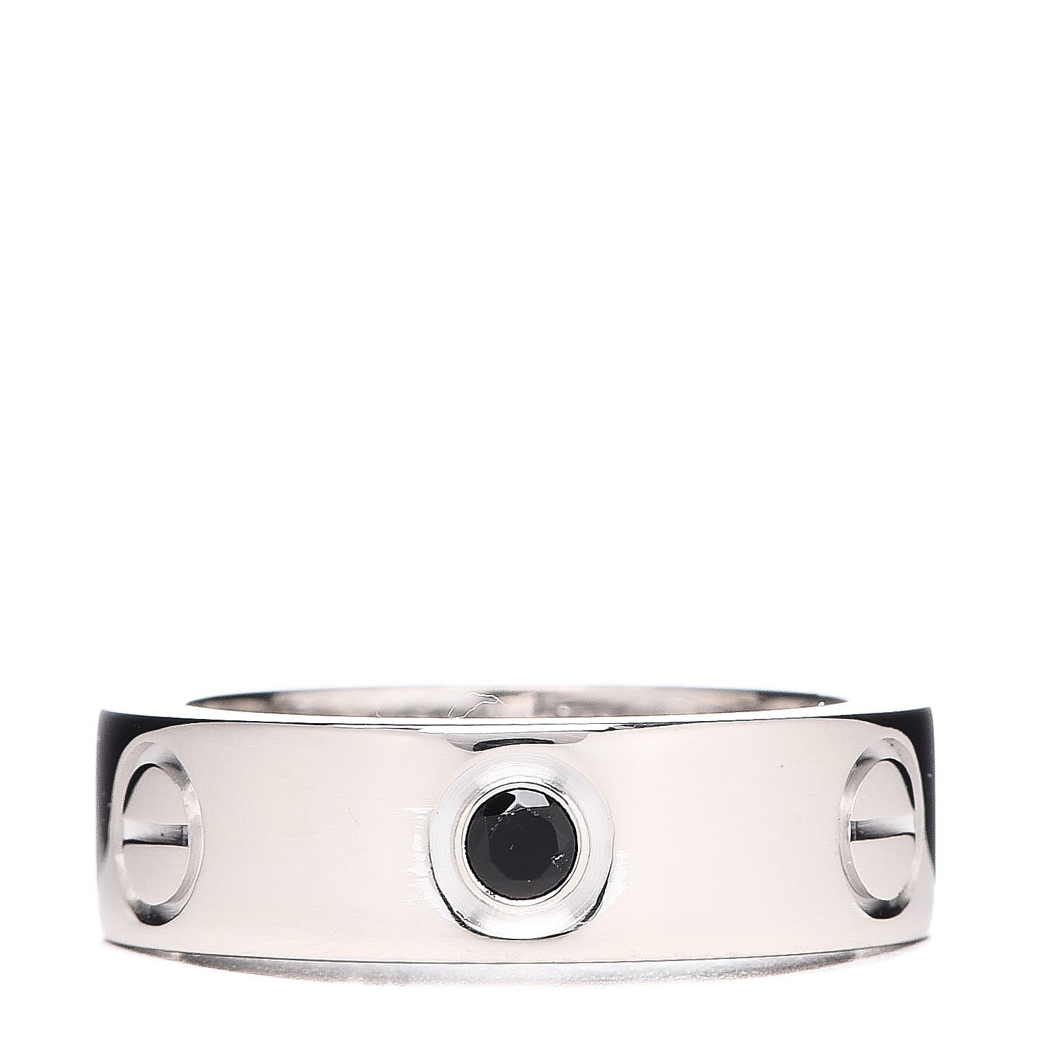Cartier 18K White Gold Sapphire 5.5mm LOVE Ring 48 4.5 1 of 4