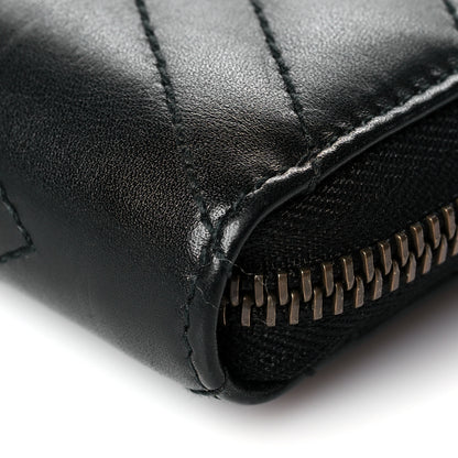 Gucci Calfskin Matelasse GG Marmont 2.0 Zip Wallet Black 10 of 10