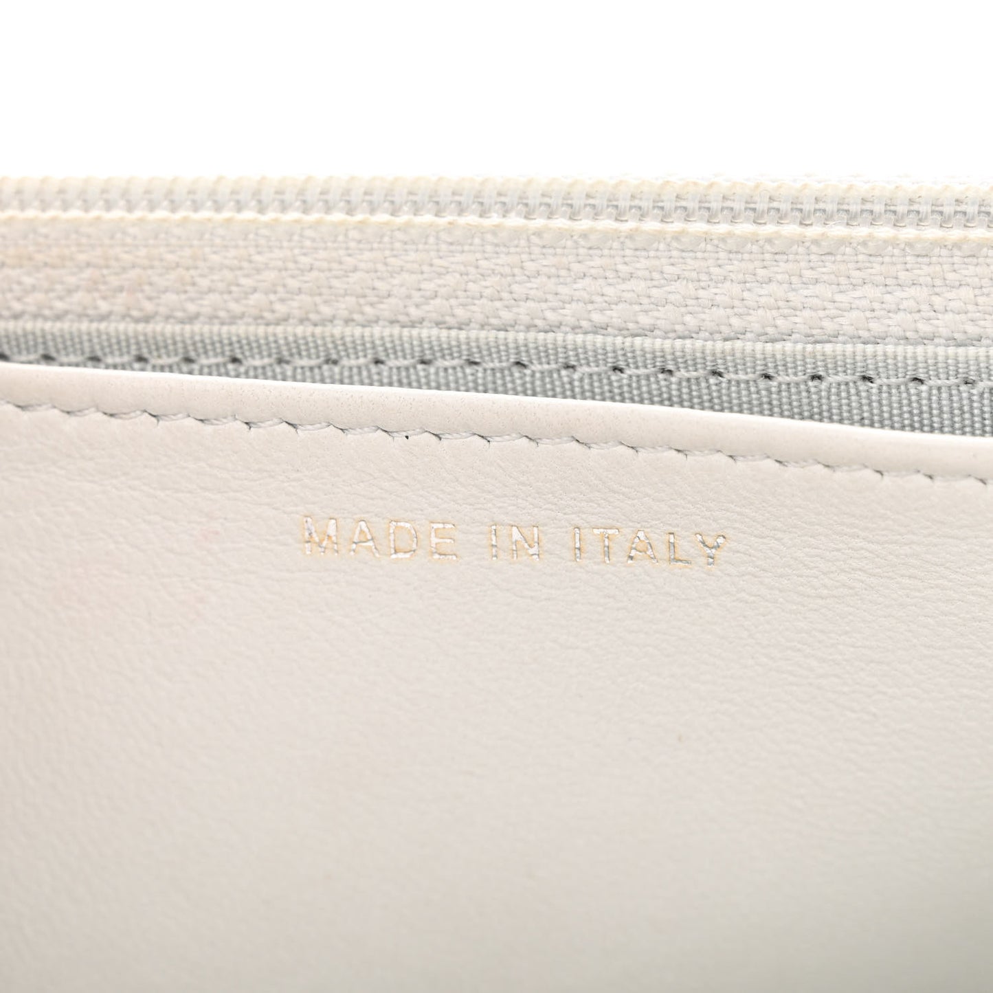 Metallic Galuchat Stingray Lambskin Boy Wallet On Chain WOC Silver