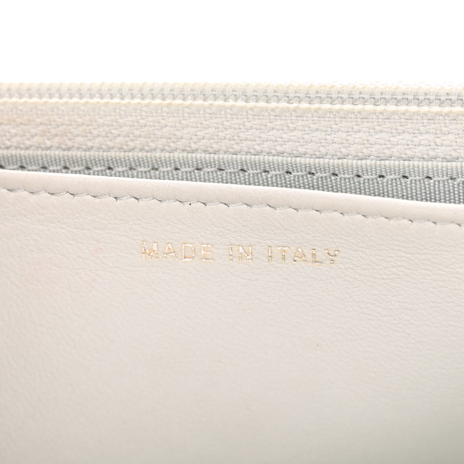 Chanel Metallic Galuchat Stingray Lambskin Boy Wallet On Chain WOC Silver 7 of 14