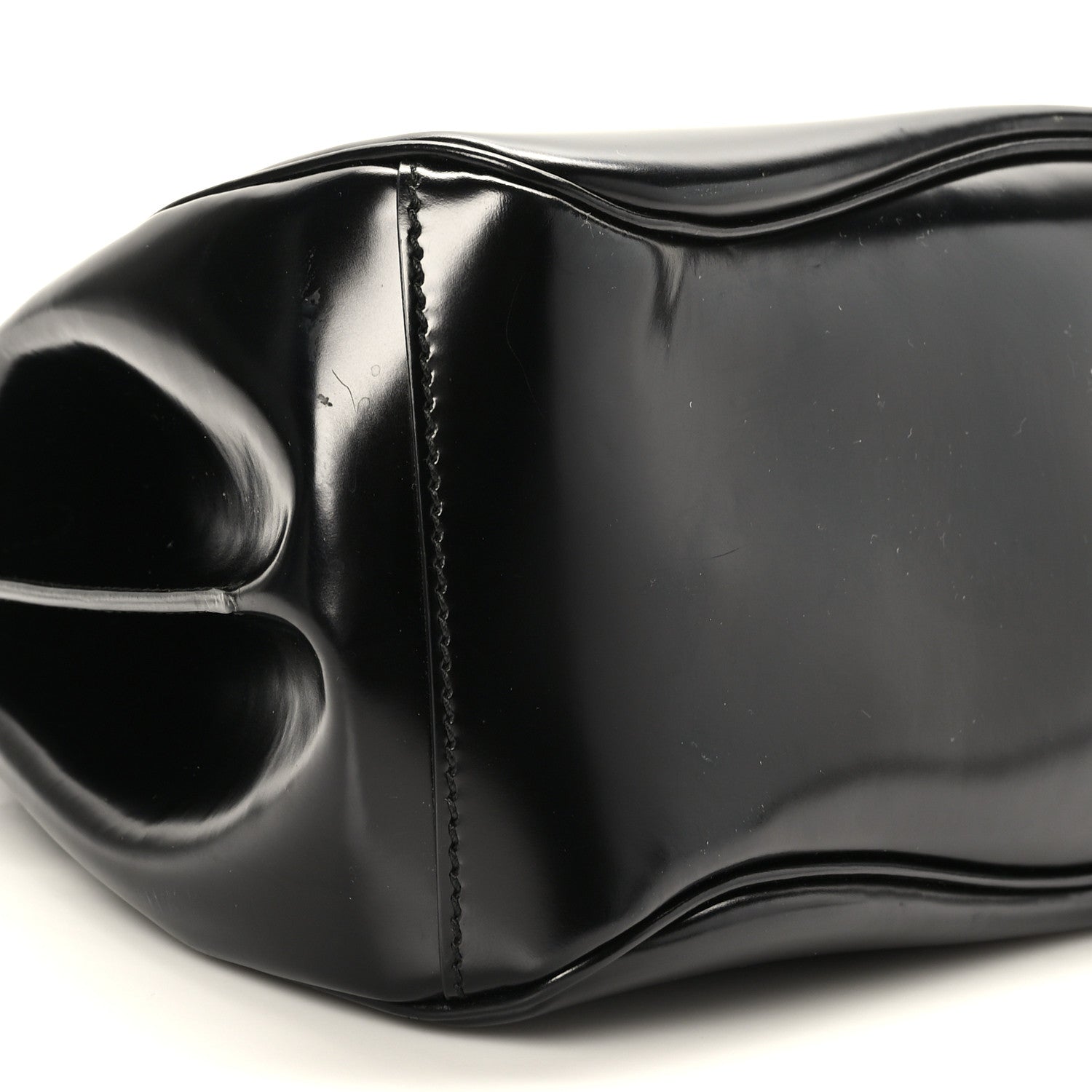 Gucci Regent Calfskin Bamboo Medium Lady Lock Top Handle Bag Black 9 of 10