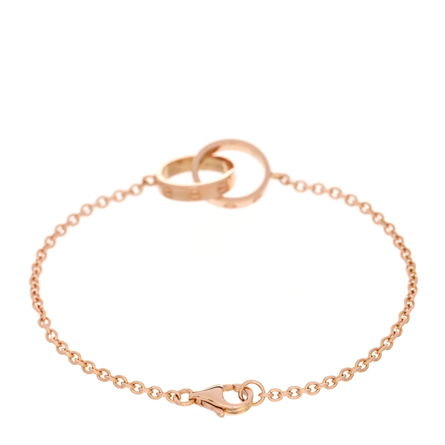 18K Pink Gold Interlocking LOVE Bracelet