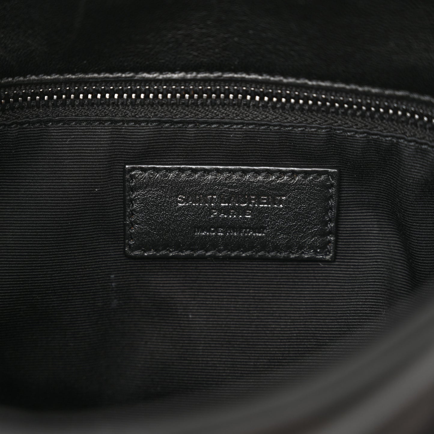 Lambskin Quilted Toy Loulou Puffer Monogram Monochrome Chain Satchel Black