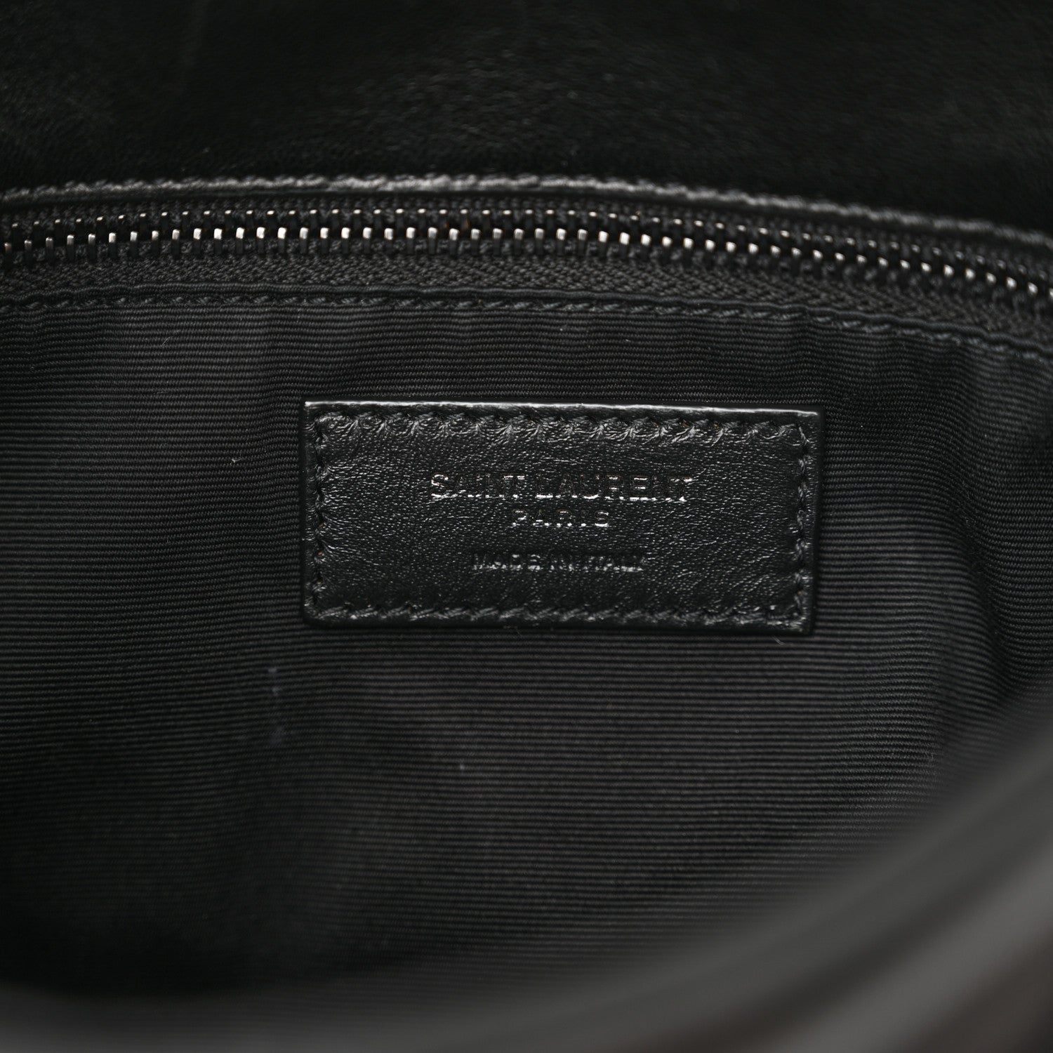 Saint Laurent Lambskin Quilted Toy Loulou Puffer Monogram Monochrome Chain Satchel Black 6 of 13