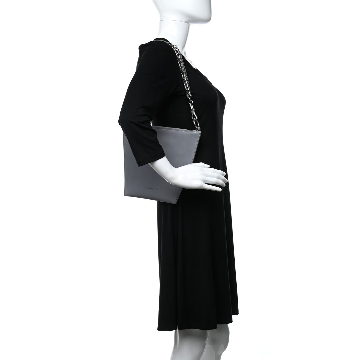 Smooth Calfskin Mini Genesis Box Chain Bag Dark Gray