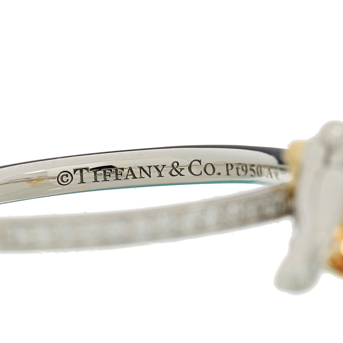 Tiffany Platinum Diamond Spessartine Paper Flowers Firefly Ring 52 6 5 of 6