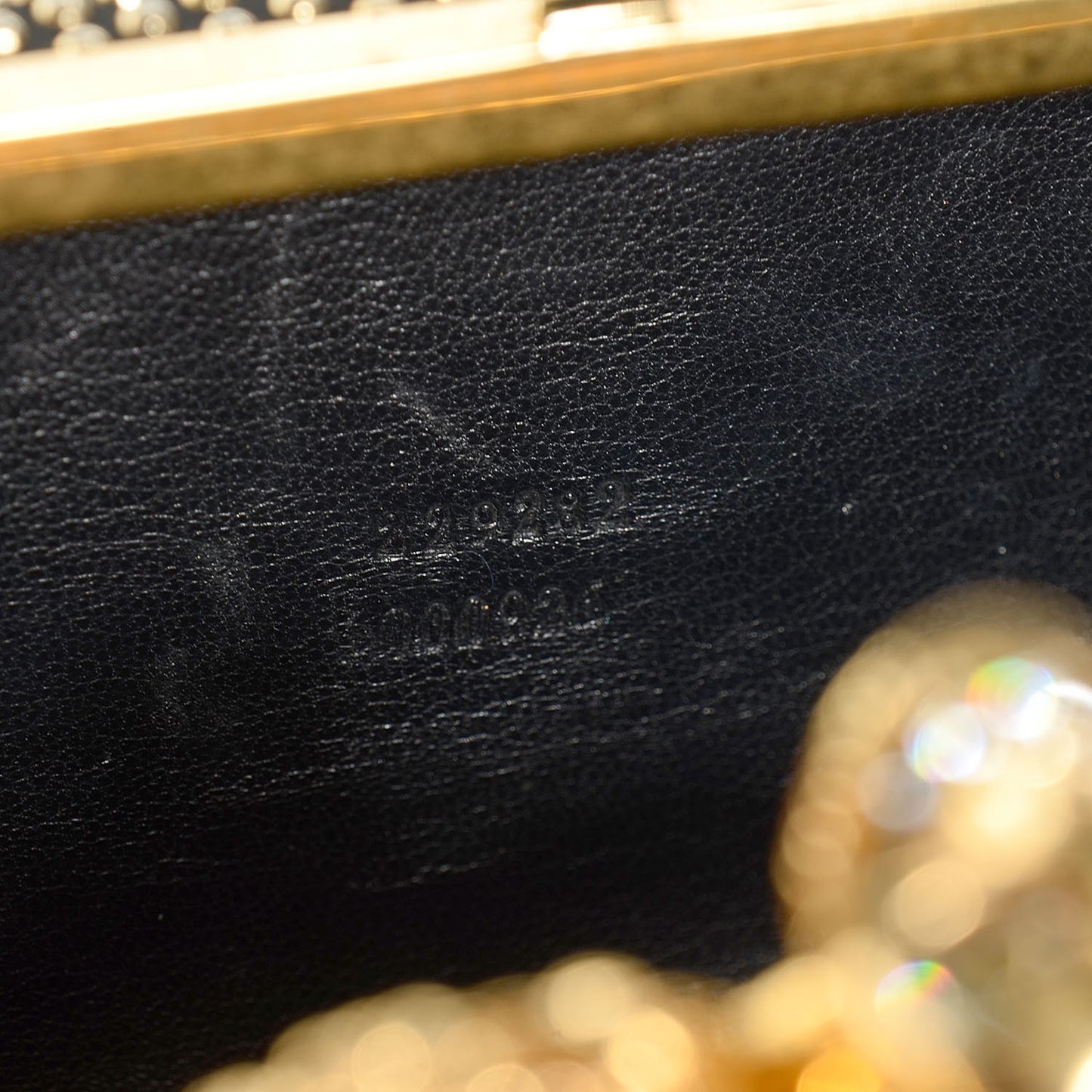 Calfskin Studded Skull Knuckle Box Clutch Black