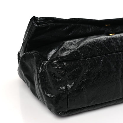 Balenciaga Arena Calfskin Large Monaco Chain Shoulder Bag Black 7 of 8