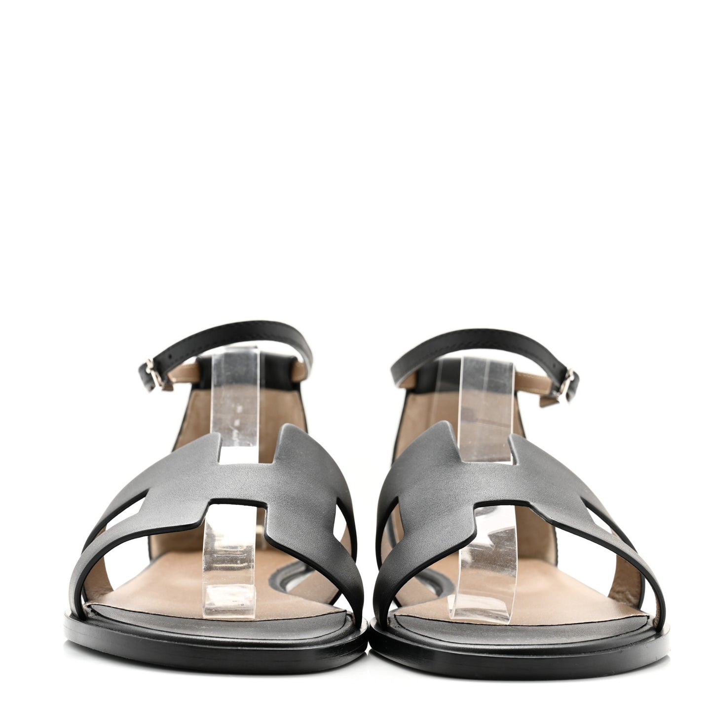 Calfskin Santorini Sandals 39 Black