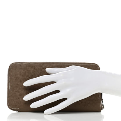Hermes Epsom Silk'In Wallet Etoupe 2 of 8