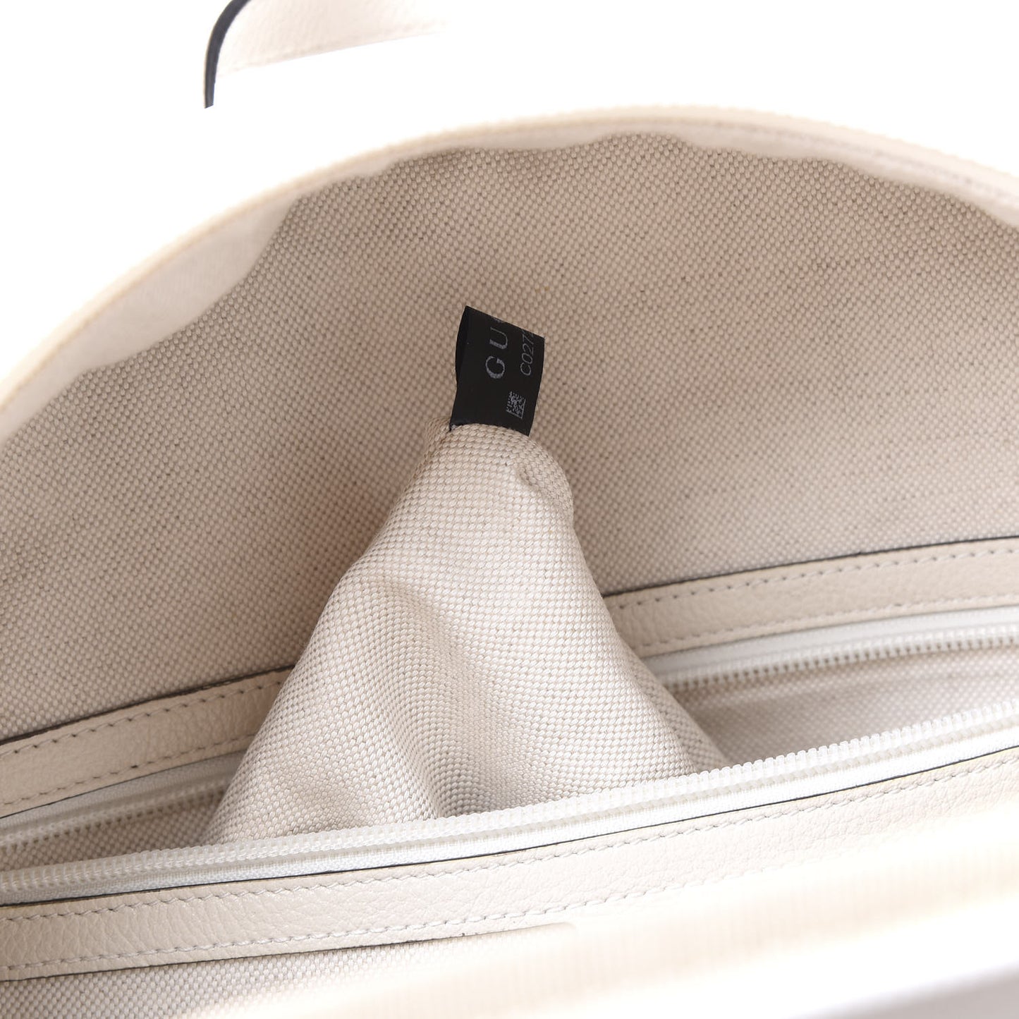 Calfskin Logo Day Backpack Mystic White