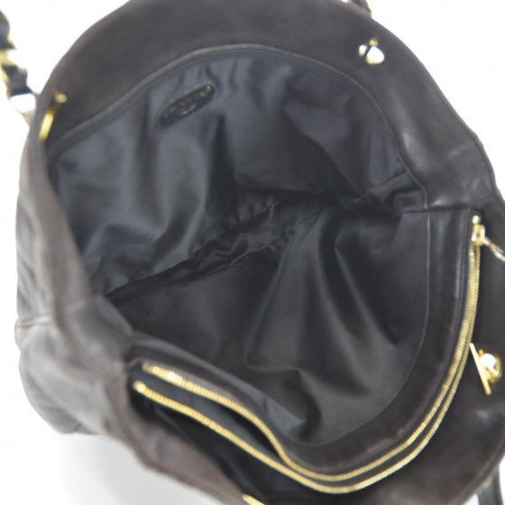 Chanel Lambskin Tote Brown 6 of 9
