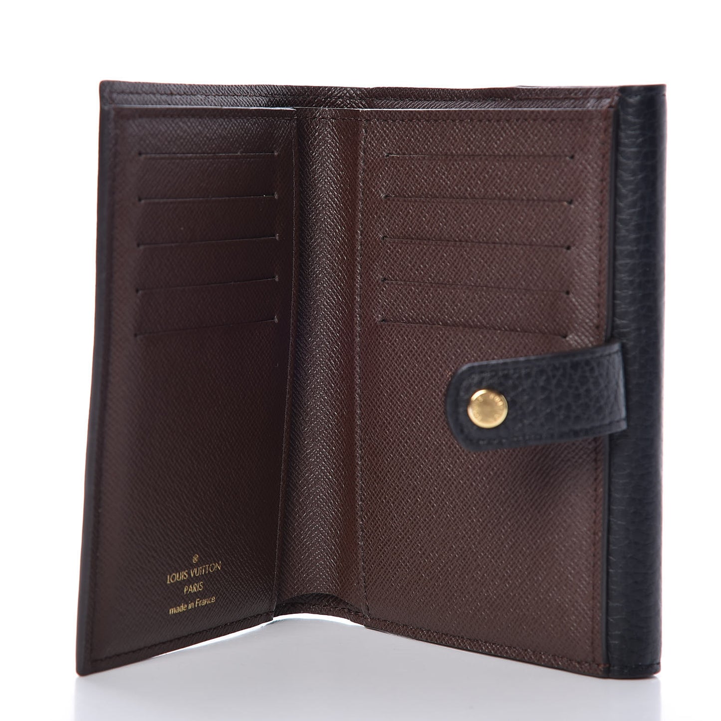Damier Ebene Normandy Compact Wallet Black