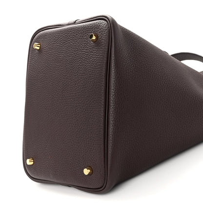 Hermes Taurillon Clemence Picotin Lock 22 MM Rouge Sellier 10 of 10
