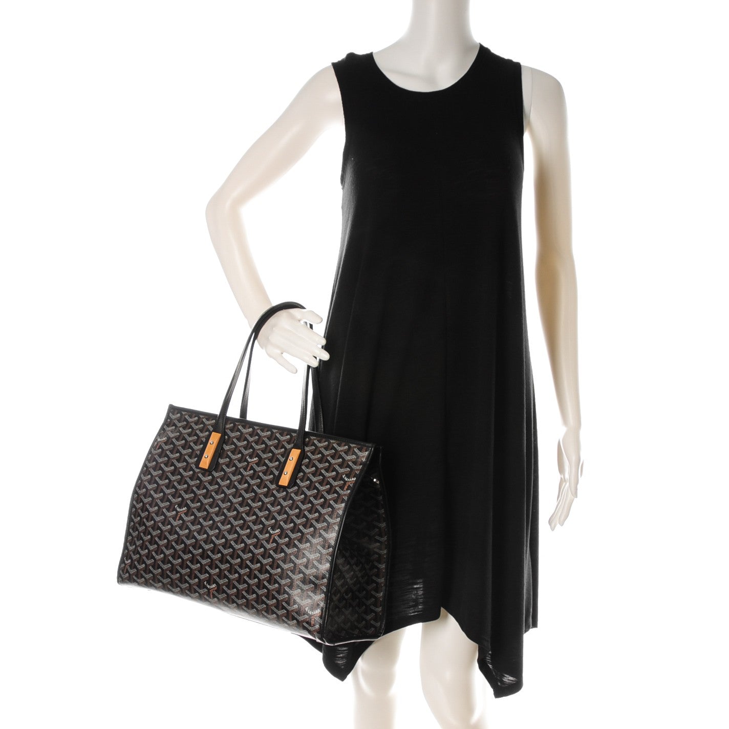 Goyardine Marquises Tote Black