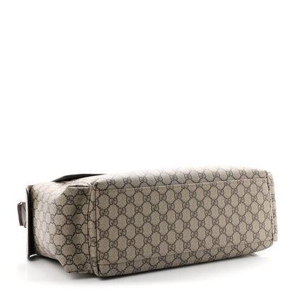 Gucci GG Plus Monogram Messenger Diaper Bag Dark Brown 5 of 11