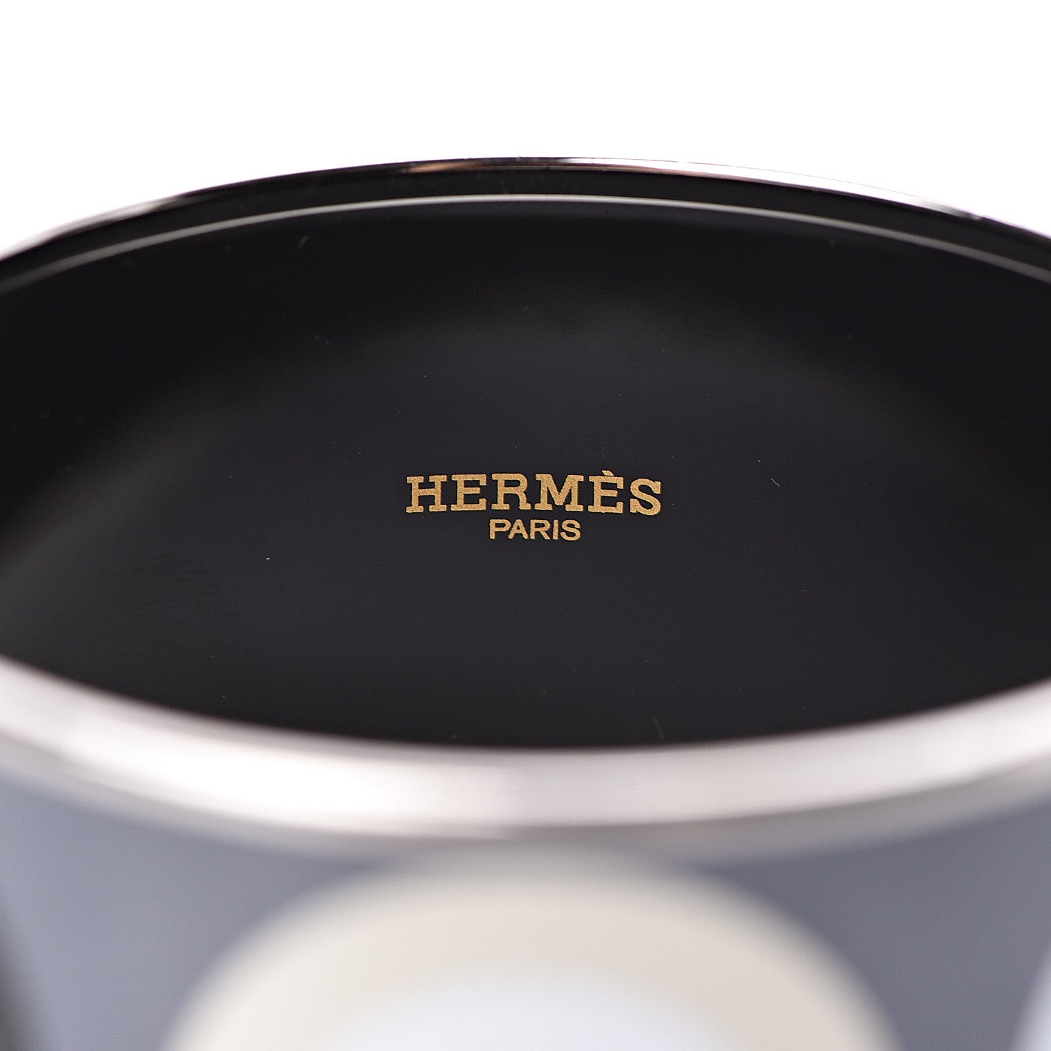 Hermes Enamel Printed Extra Wide Dancing Circles Bracelet 70 4 of 5