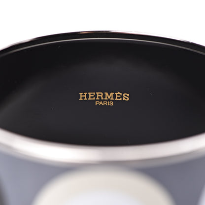 Hermes Enamel Printed Extra Wide Dancing Circles Bracelet 70 4 of 5